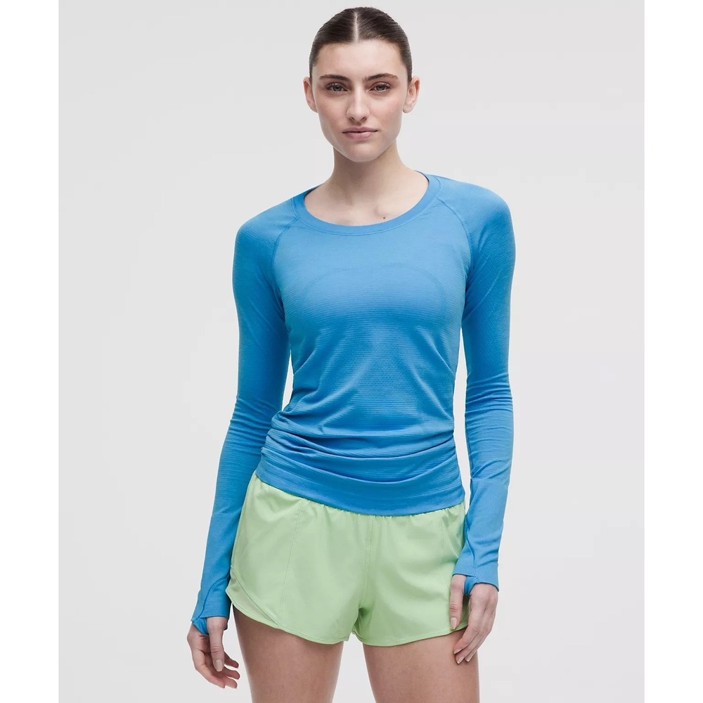 Lululemon Swiftly Tech Long-Sleeve Shirt 2.0 Hip Length - Women's 6 - Ocean Wave